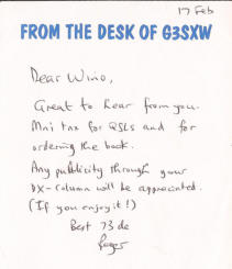 Just a note from Roger, after ordering the book UP-TWO