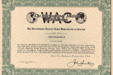 On June 27 1967, 10 day after the birth of our daugther Martie, I got this famous award.