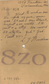 8ZO, Windom, inventor of the Windom antenne