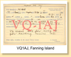 Fanning Island (or Christmas Atol) is now East Kiribati (T32). Old prefixes are VQ1, OO1 and  VR3.