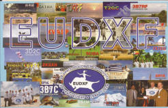 De Px30EUDXF QSL kaart (x=  A t/m I, bv PH30EUDXF)