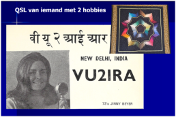 VU2IRA was ook Quiltster, net als myn XYL Annie