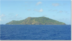 Approaching Pitcairn Island