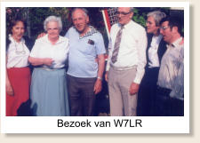 W7LR bezoekt Middelburg, van links naar rechtst: Cobi Leo, Annie Oosthoek, Bob Leo (W7LR), Sjef Oosthoek, Annie Paas, Wino Paas (PA0ABM)